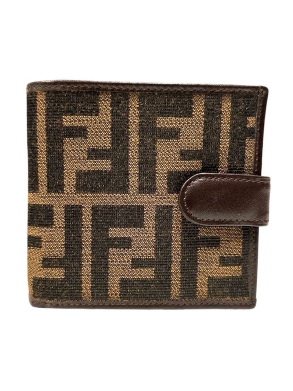 FENDI Zucca Monogram FF Bifold Compact Wallet